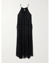 Isabel Marant - Alita Ruffled Tiered Chiffon Midi Dress - Lyst