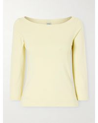 Flore Flore - Steffi Ribbed Organic Cotton-Jersey T-Shirt - Lyst