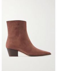 Manolo Blahnik - Bottines En Nubuck Aliera 50 - Lyst