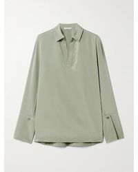 Max Mara - Dover Stretch-Silk Shirt - Lyst
