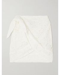 FARM Rio - Pareo Aus Baumwolle Mit Lochstickerei - Lyst