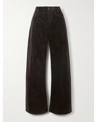 FRAME - Cotton-Blend Corduroy Wide-Leg Pants - Lyst