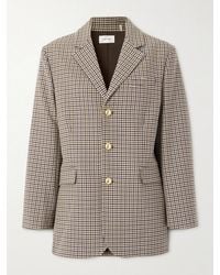 FRAME - Houndstooth Tweed Blazer - Lyst