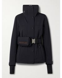 Moncler - Hainets Belted Stretch-Twill Ski Jacket - Lyst
