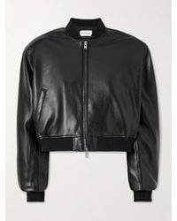 Frankie Shop - Micky Verkürzte Jacke Aus Kunstleder - Lyst