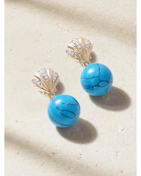 Mateo - Petite Venus 14-Karat, Diamond And Earrings - Lyst