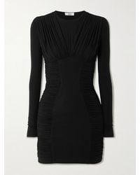 Agolde - Abbi Ruched Stretch-Lyocell Mini Dress - Lyst