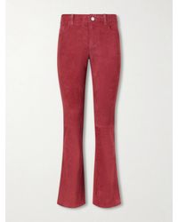 Stouls - Dean Suede Flared Pants - Lyst