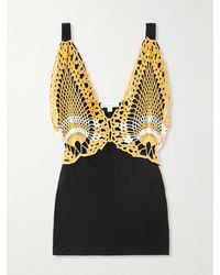 DIOTIMA - Pavona Drill And Crocheted Cotton Top - Lyst