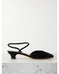 Le Monde Beryl - Erika Crystal-Embellished Satin Pumps - Lyst