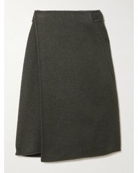 Proenza Schouler - Bodhi Wool-Blend Bouclé-Twill Midi Wrap Skirt - Lyst