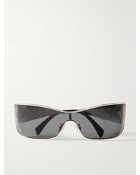Celine - Lunettes De Soleil Rectangulaires En Métal - Lyst