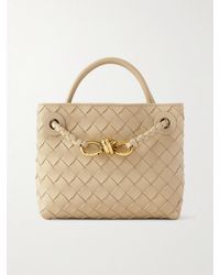 Bottega Veneta - Mini Andiamo Intrecciato Leather Tote - Lyst