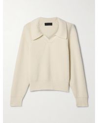 Nili Lotan - Selena Ribbed Wool Polo Sweater - Lyst
