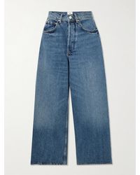 Anine Bing - Rick Cropped High-Rise Wide-Leg Jeans - Lyst