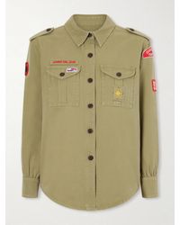 Isabel Marant - Umberta Appliquéd Cotton-Gabardine Shirt - Lyst