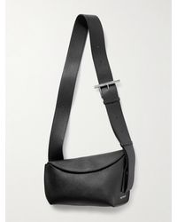 McQueen - T-Bar Sling Schultertasche Aus Strukturiertem Leder - Lyst