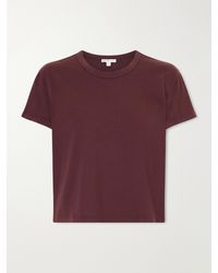 James Perse - Cropped Cotton-Jersey T-Shirt - Lyst