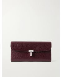 TOTEME - T-Lock Plamellato Patent-Leather Wallet - Lyst
