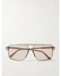 Tom Ford - Kemp Aviator-Style Acetate Sunglasses - Lyst