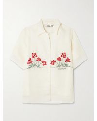 S.S.Daley - Cecilia Layered Embroidered Silk And Linen Shirt - Lyst