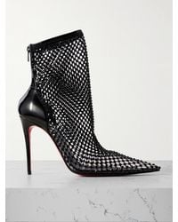 Christian Louboutin - Kate Max Booty Mesh Ankle Boots 100 - Lyst