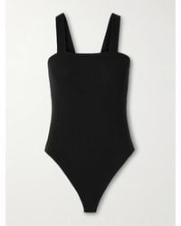 Skin - Narcisse Ribbed Stretch-Pima Cotton And Modal-Blend Thong Bodysuit - Lyst