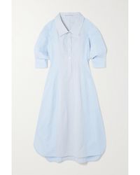 Stella McCartney - Robe-Chemise En Coton À Fines Rayures - Lyst