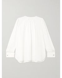 Max Mara - Carol Gathered Silk Blouse - Lyst