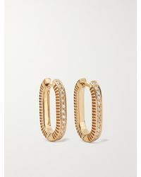 L'Atelier Nawbar - Lock Ray Small 18-Karat, Mother-Of-Pearl And Diamond Earrings - Lyst