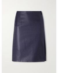 Gucci - Prince Of Wales Wool-Chintz Mini Skirt - Lyst