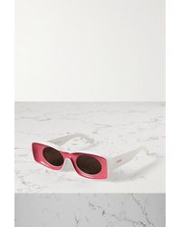 Loewe - + Paula's Ibiza Sonnenbrille Mit Eckigem Rahmen Aus Azetat - Lyst