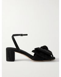 Loeffler Randall - Carmen Bow-Embellished Moire Sandals - Lyst