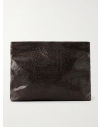 Nili Lotan - Jerry Croc-Effect Leather Clutch - Lyst