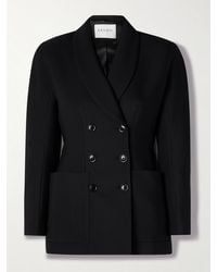 Salon 1884 - Simone Double-Breasted Wool And Silk-Blend Twill Blazer - Lyst