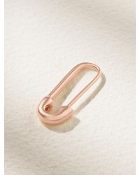 Anita Ko - Safety Pin 18-Karat Rose Single Earring - Lyst