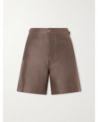 God's True Cashmere - Cocoa Cropped Linen Shorts - Lyst