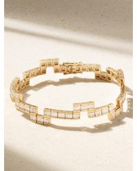 KOLOURS JEWELRY - Tetris 14-Karat Diamond Tennis Bracelet - Lyst