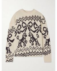 Acne Studios - Pullover Aus Einer Wollmischung Mit Jacquard-Muster - Lyst
