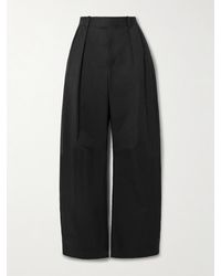 Loewe - Barrel-Hose Aus Gabardine Aus Einer Baumwoll-Seidenmischung Mit Falten - Lyst