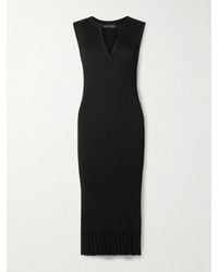 Proenza Schouler - Tatum Ribbed-Knit Midi Dress - Lyst