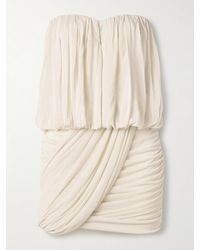 Isabel Marant - Adelita Trägerloses Minikleid Aus Stretch-Jersey Mit Raffungen - Lyst