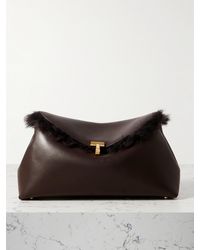 TOTEME - T-Lock Clutch Aus Shearling - Lyst