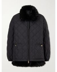 Moncler - Chaleureux Plush-Trimmed Shell Quilted Down Jacket - Lyst