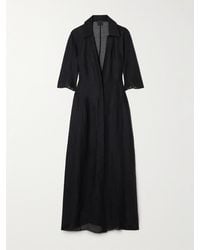 Givenchy - Silk And Linen-Blend Maxi Dress - Lyst
