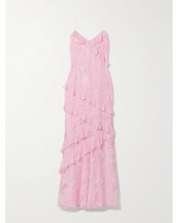 LoveShackFancy - Rialto Ruffled Georgette-Trimmed Lace Maxi Dress - Lyst