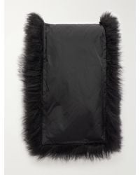 Yves Salomon - Leather And Shearling Scarf - Lyst