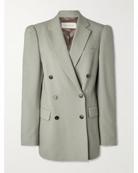 Dries Van Noten - Double-Breasted Wool And Mohair-Blend Twill Blazer - Lyst