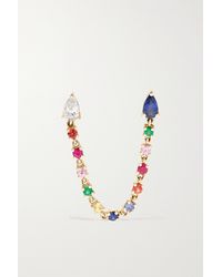 Anita Ko 18-karat Gold, Sapphire And Diamond Earring - Metallic