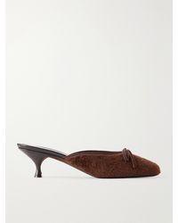 Herbert Levine - 24/7 50 Bow-Detail Shearling Mules - Lyst